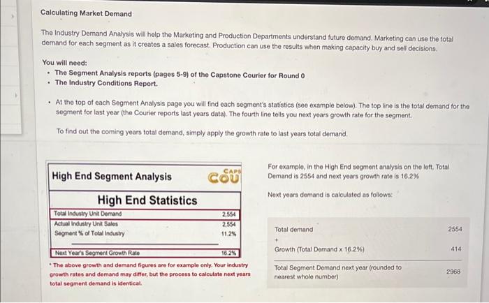 Calculating Market Demand The industry Demand