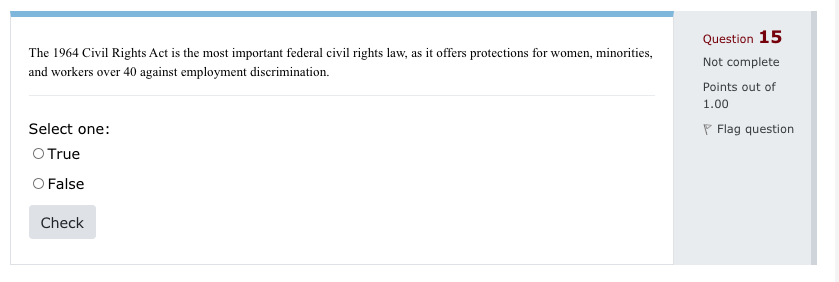 Question 13 Identify the correct statement about