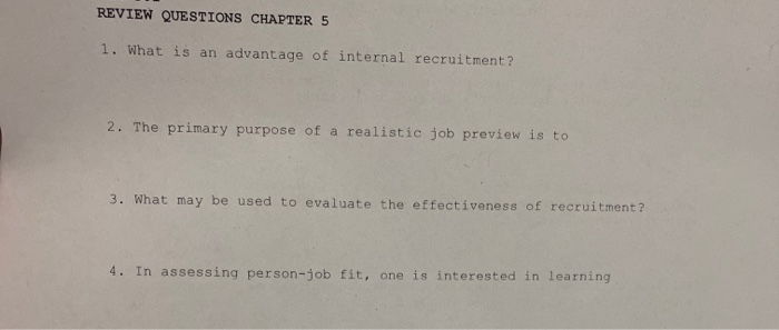 FOR DISCUSSION 1. Given two equally qualified