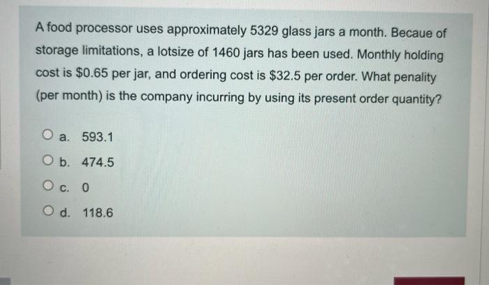A food processor uses approximately 5329 glass