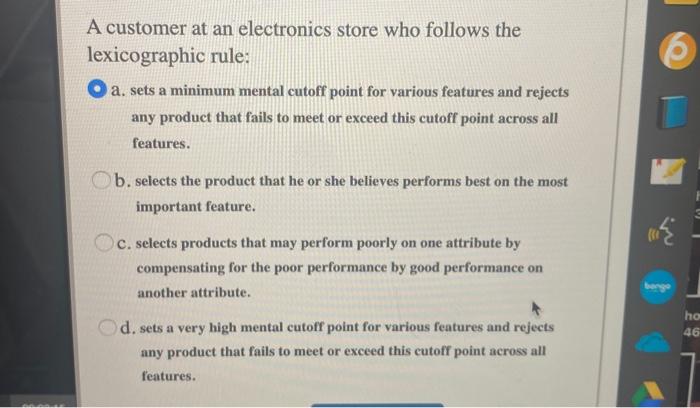 Which of the following is an underlying attribute
