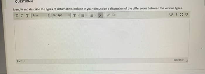 QUESTIONS Identify and describe the types of