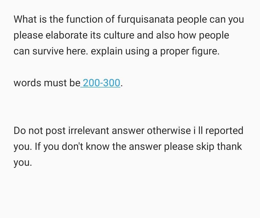 What is the function of furquisanata people can