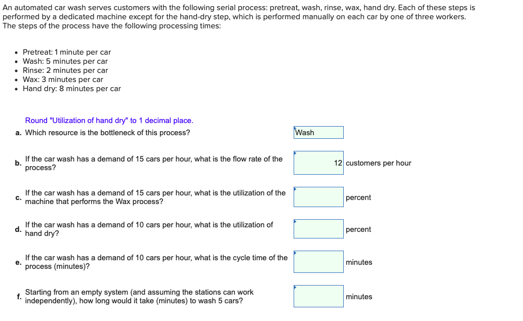 C-F Please. An automated car wash serves