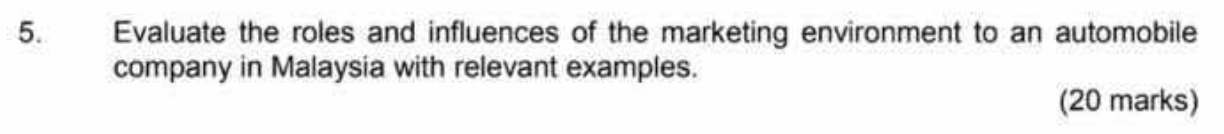 This question is under Operations Management. 5.