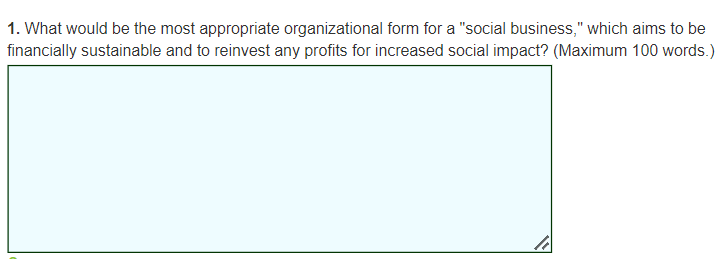 1. What would be the most appropriate