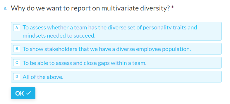 Why do we want to report on multivariate