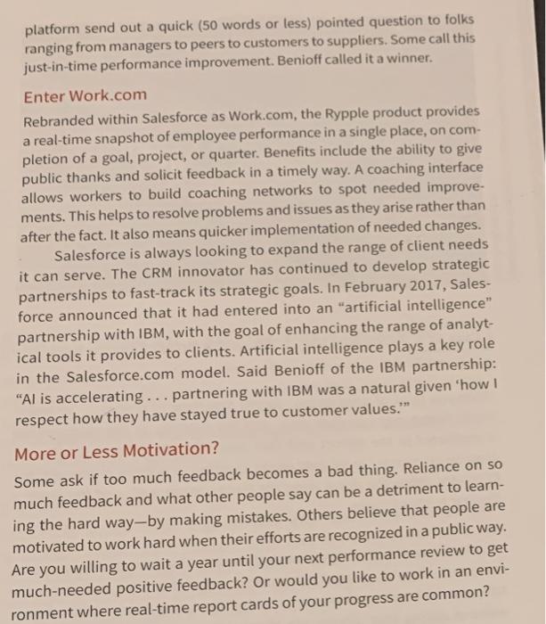 Answer discussion 2 DE Case 16 Salesforce Instant