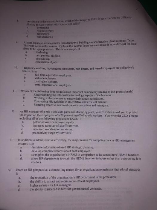 According to the text and lecture which of the