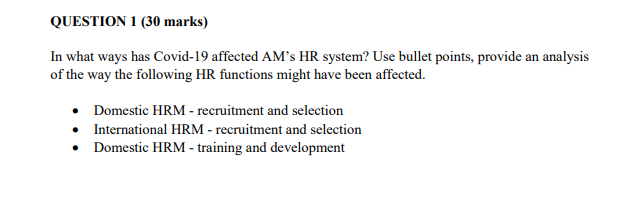 AM is a hypothetical Australian hotel chain
