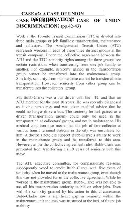 write answers to find from given pragraphs CASE