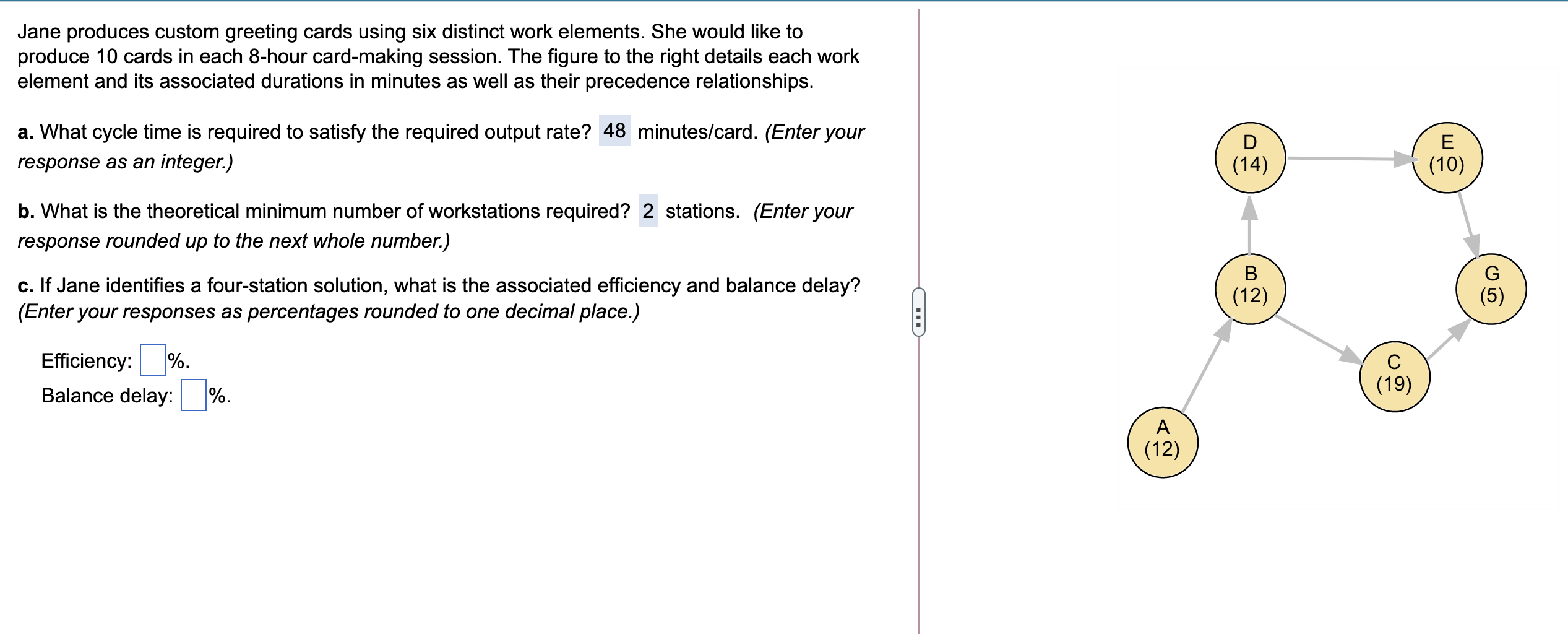 Jane produces custom greeting cards using six