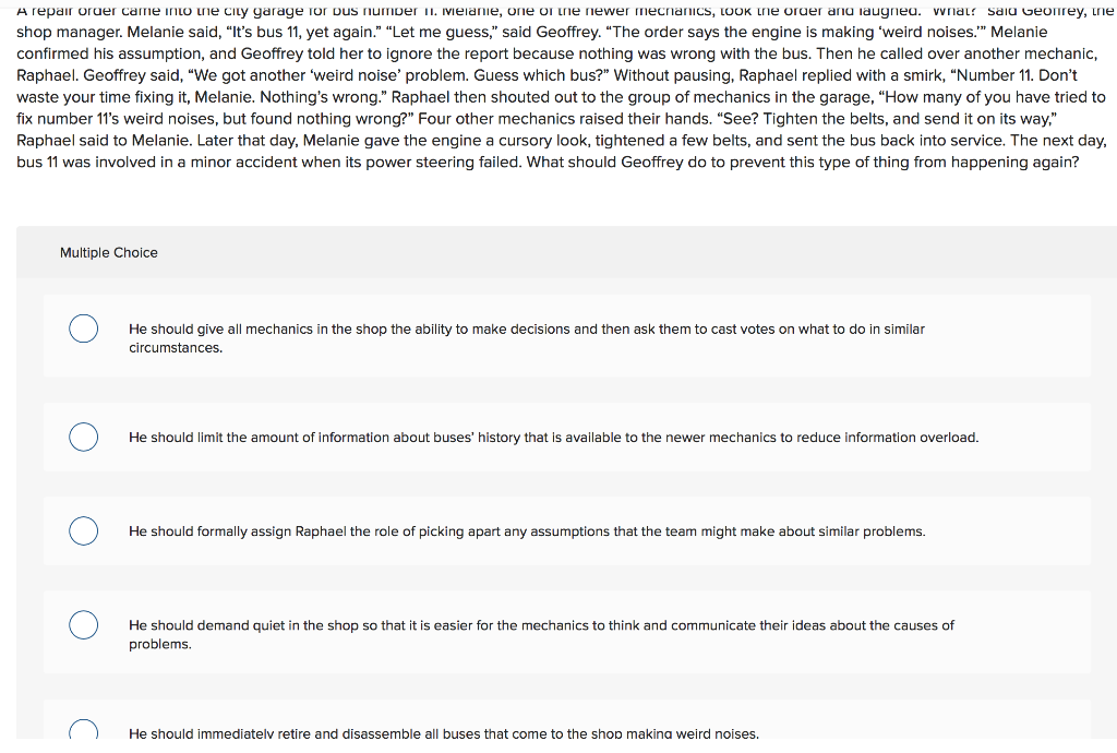 This activity is important because as a manager,