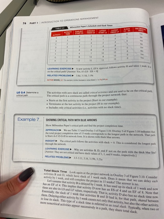 Example 3 ACTIVITY-ON-ARROW FOR MILWAUKEE PAPER