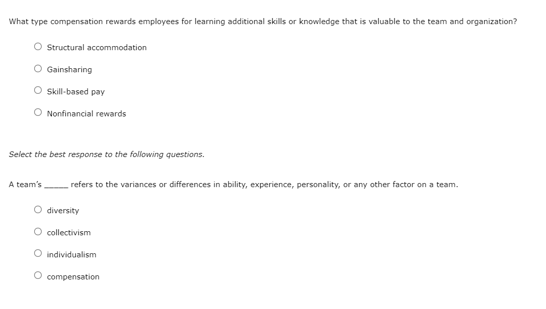 Work teams are designed to represent the diverse