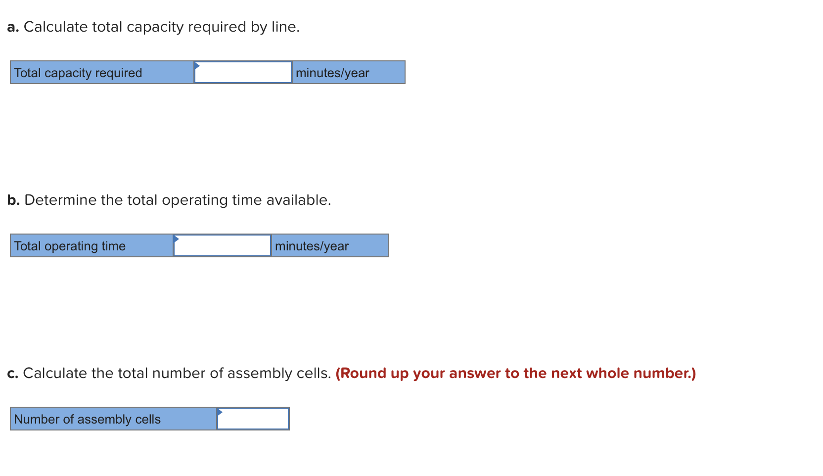 Problem 3-3 (Algo) Electronics Assembly Inc. is a