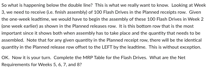 1. 2. 3. Master Production Schedule which shows
