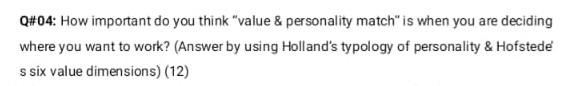 Q#04: How important do you think "value &