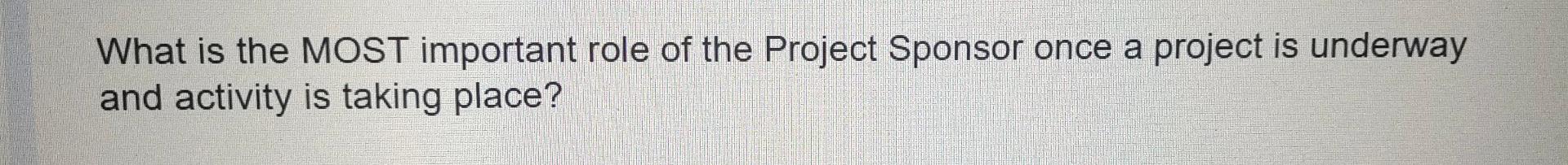 Question 12 (1 point) A project proceeds through