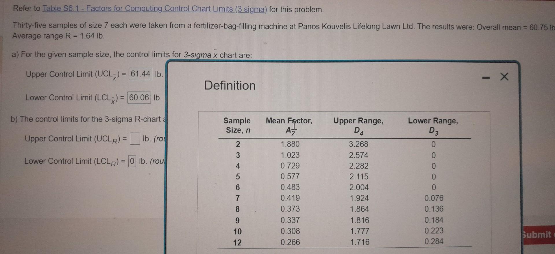 I need help with part A Refer to Table S6.1 -