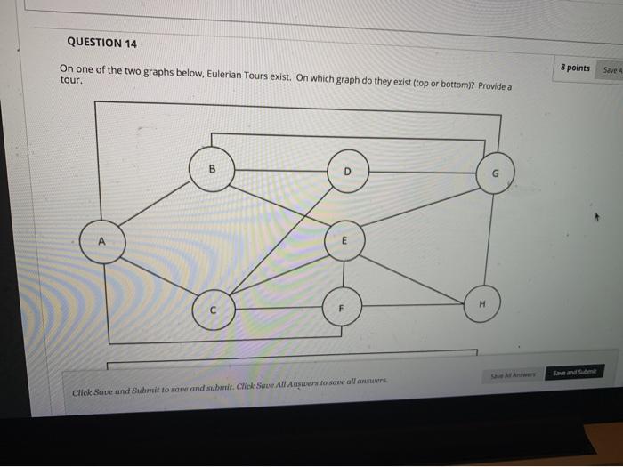 QUESTION 14 On one of the two graphs below,