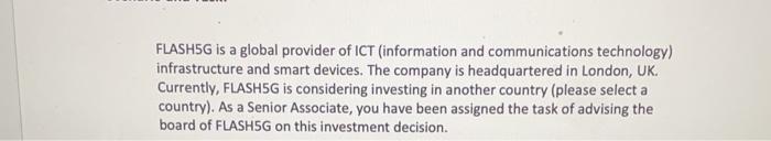 FLASH5G is a global provider of ICT (information