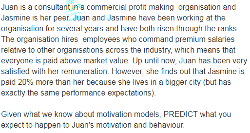 Juan is a consultant in a commercial