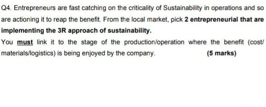 Q4. Entrepreneurs are fast catching on the