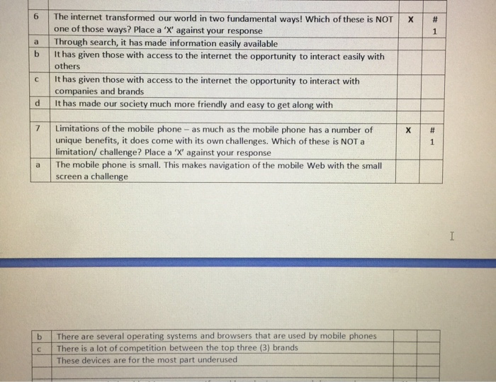 6 # 1 a b The internet transformed our world in