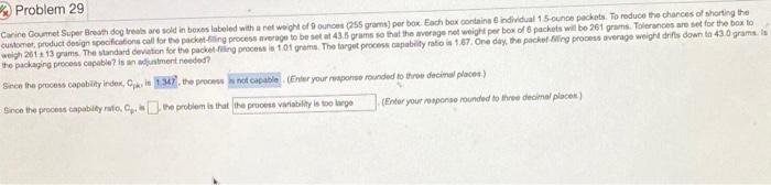 Problem 29 Canine Gourmet Super Breath dog tre