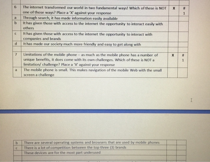 6 # 1 a b The internet transformed our world in