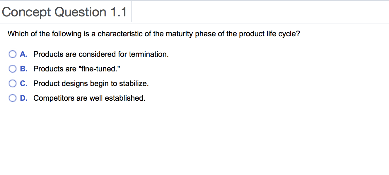 Concept Question 1.1 Which of the following is a