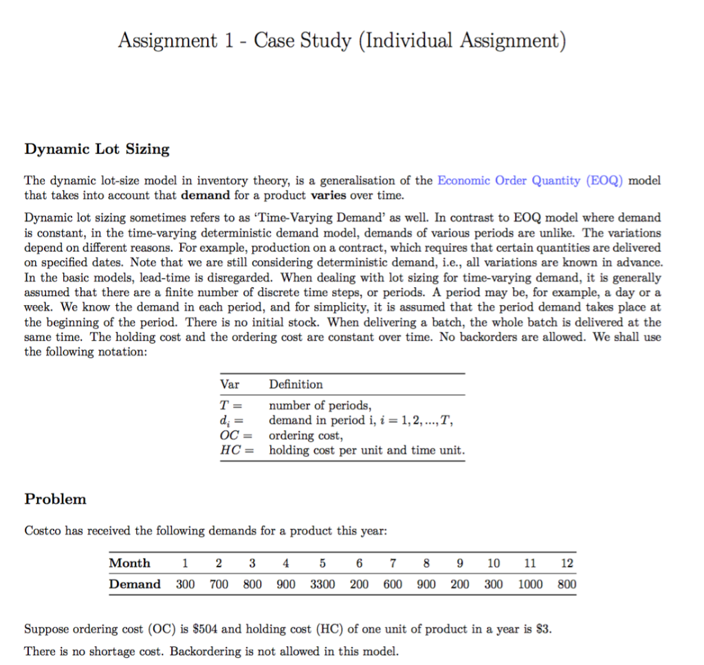Q1) Use mixed-integer linear programming to solve
