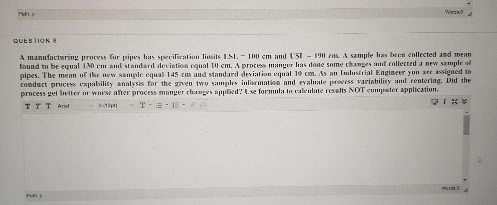 please answer it fasssssssst exam Path: P Words:0
