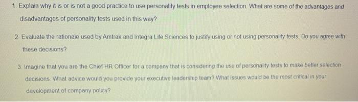 Case: "To Test, or Not to Test, That is the