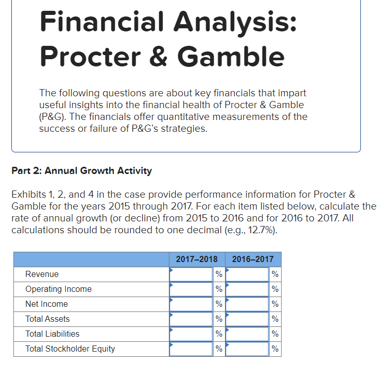 ! Required information Financial Analysis: