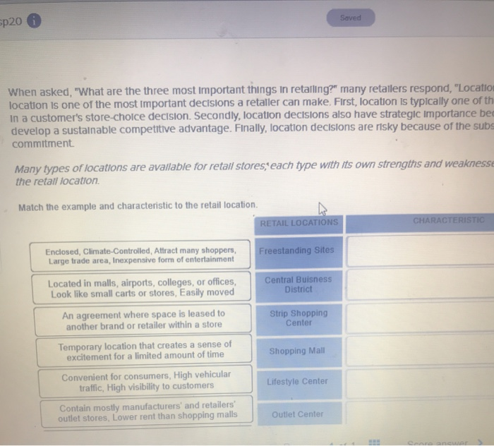 sp20 Saved When asked, "What are the three most