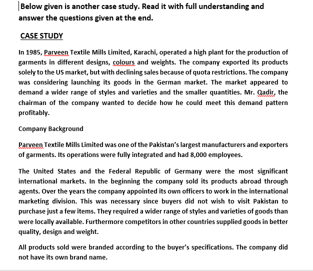 Subject::Introduction to Marketing Below given is