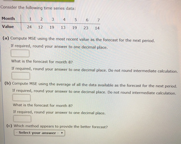 (C) is either Naive or All Data Average Consider