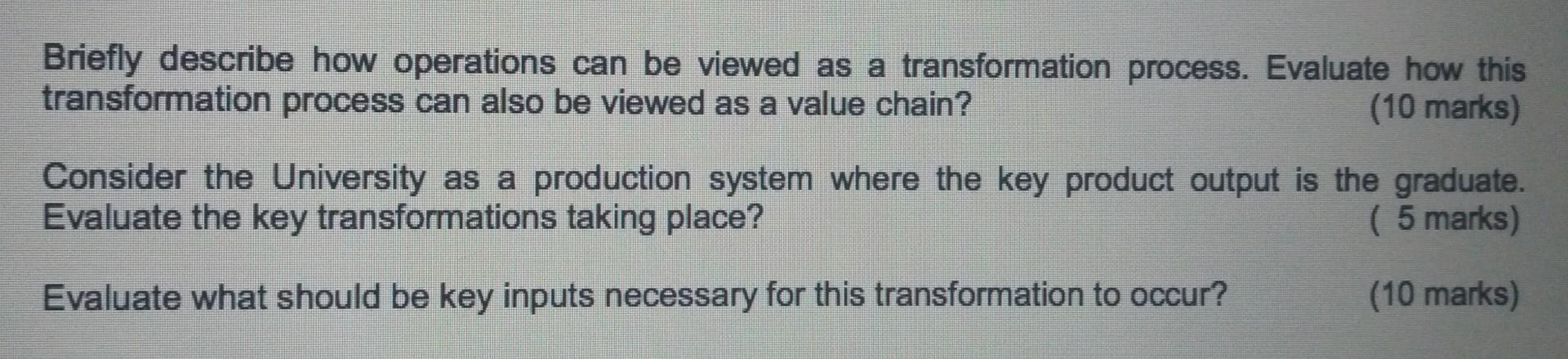 Briefly describe how operations can be viewed as