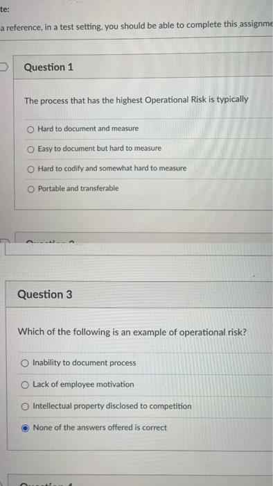 answer both q1 and q3 te: a reference, in a test