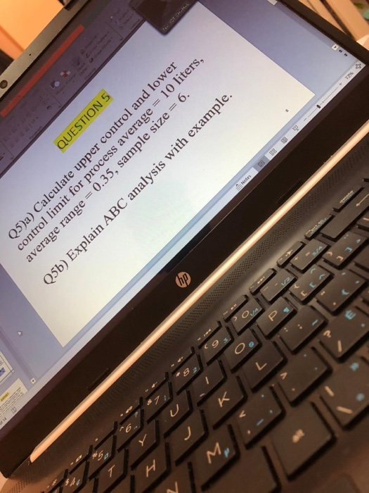 2 QUESTION 5 H CO hp 6 Q5)a) Calculate upper