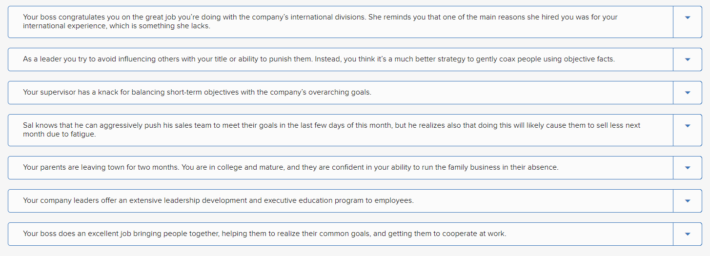 Servant leaders are associated with a number of