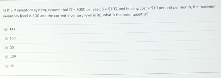 In the Pinventory system, assume that D-6000 per