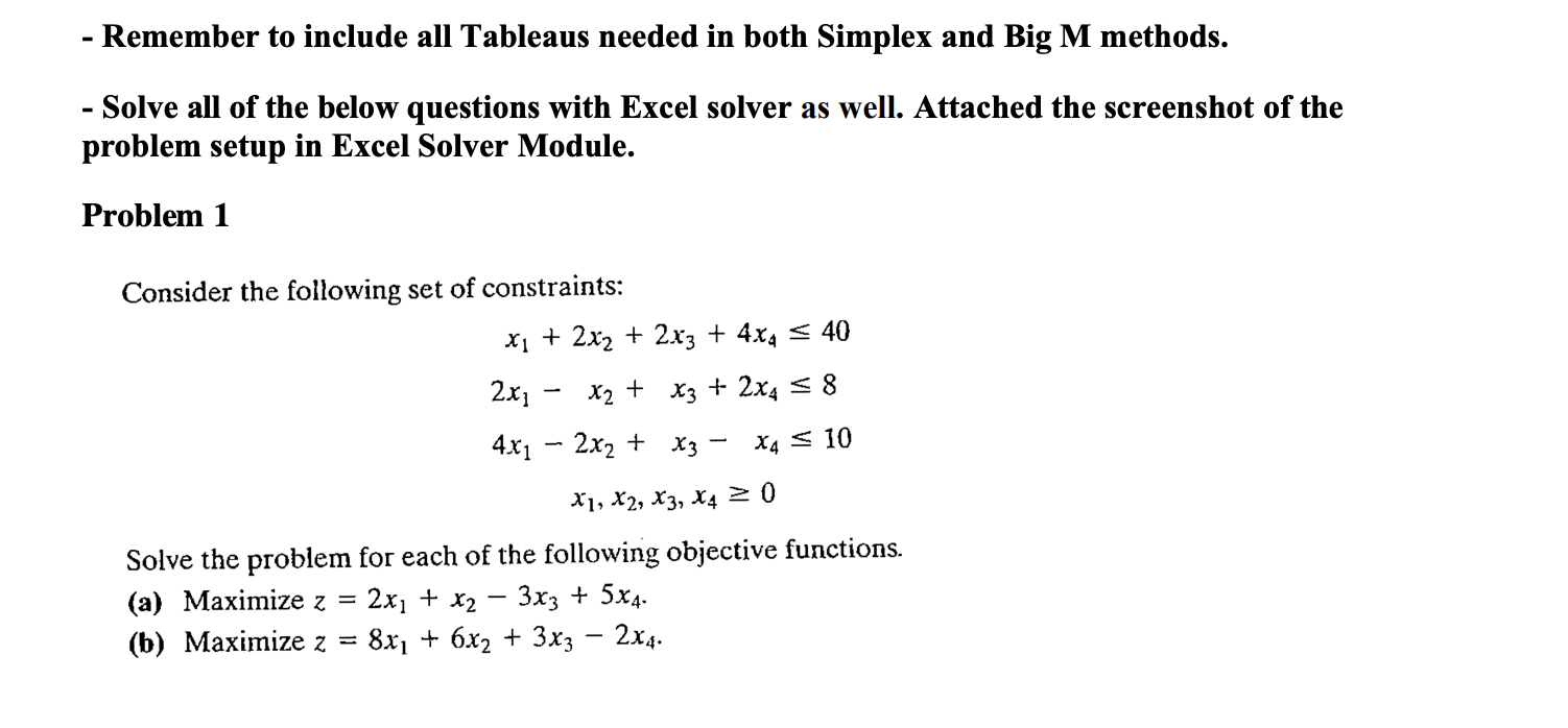 - Remember to include all Tableaus needed in both
