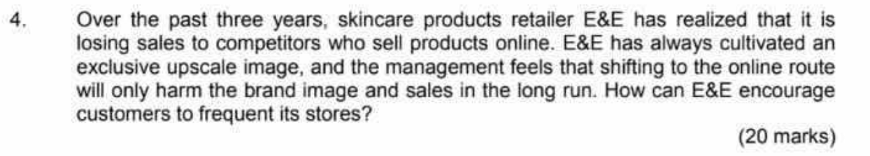 This question is under Operations Management. 4.