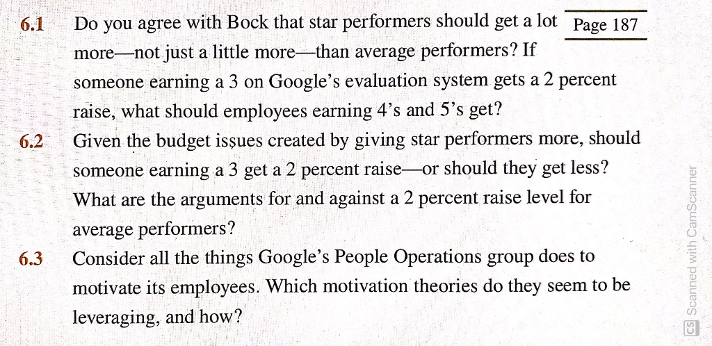 THE CASE STUDY THE Q One motivational issue that