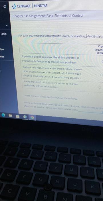 Use your understanding of how organizations