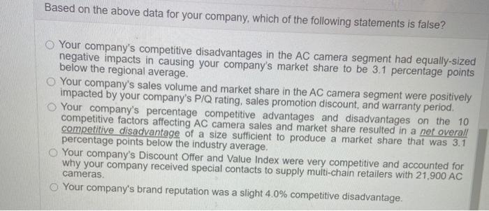 25 Given the following data from a recent