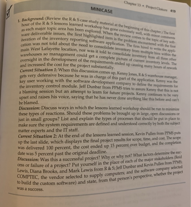 Discuss ways in which the lesson is learned